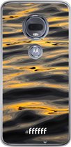 Motorola Moto G7 Hoesje Transparant TPU Case - Water Waves #ffffff
