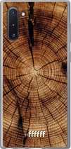 Samsung Galaxy Note 10 Hoesje Transparant TPU Case - Tree Rings #ffffff