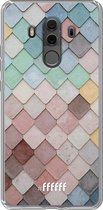 Huawei Mate 10 Pro Hoesje Transparant TPU Case - Color Tiles #ffffff