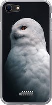6F hoesje - geschikt voor iPhone 8 - Transparant TPU Case - Witte Uil #ffffff