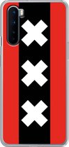 OnePlus Nord Hoesje Transparant TPU Case - Amsterdamse vlag #ffffff