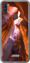 Samsung Galaxy A11 Hoesje Transparant TPU Case - Sunray Canyon #ffffff