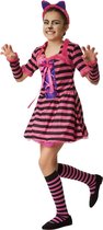 dressforfun - Galant grijnzend katje 116 (5-6y) - verkleedkleding kostuum halloween verkleden feestkleding carnavalskleding carnaval feestkledij partykleding - 302462