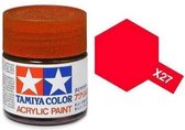 Tamiya X-27 Red Clear - Gloss - Acryl - 23ml Verf potje
