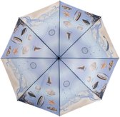 Esschert Design Paraplu Strand 120 Cm Polyester Lichtblauw