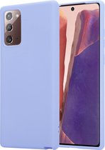 ShieldCase silicone hoesje geschikt voor Samsung Galaxy Note 20 silicone case - silicone Back cover - paars