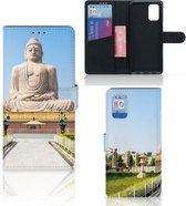 Smartphone Hoesje Geschikt voor Samsung Galaxy A02s Flip Cover Geschikt voor Samsung M02s Bookcase Boeddha