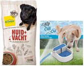 Ecostyle Hondenvoer Huid & Vacht & Afp Waterbak Pakket