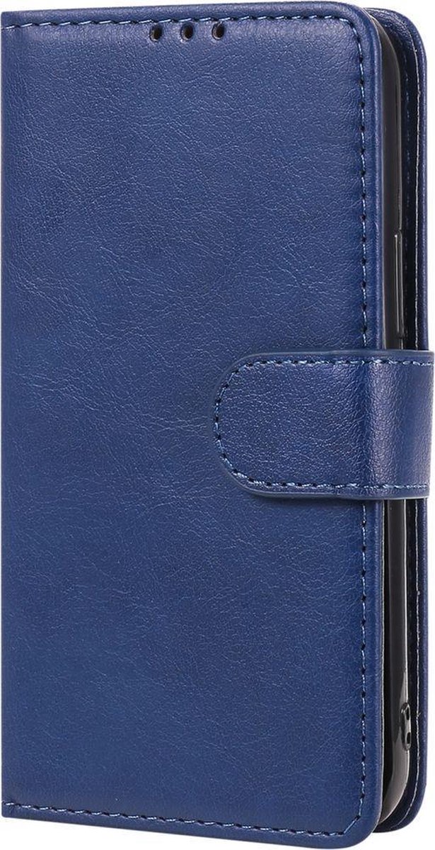 Mobigear Telefoonhoesje geschikt voor Apple iPhone 12 Mini Hoesje | Mobigear Wallet Uitneembare 2in1 Bookcase Portemonnee | Pasjeshouder voor 2 Pasjes | Telefoonhoesje voor Pinpas / OV Kaart / Rijbewijs - Blauw