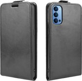 OPPO Reno 4 Hoesje - Mobigear - Serie - Kunstlederen Flipcase - Zwart - Hoesje Geschikt Voor OPPO Reno 4