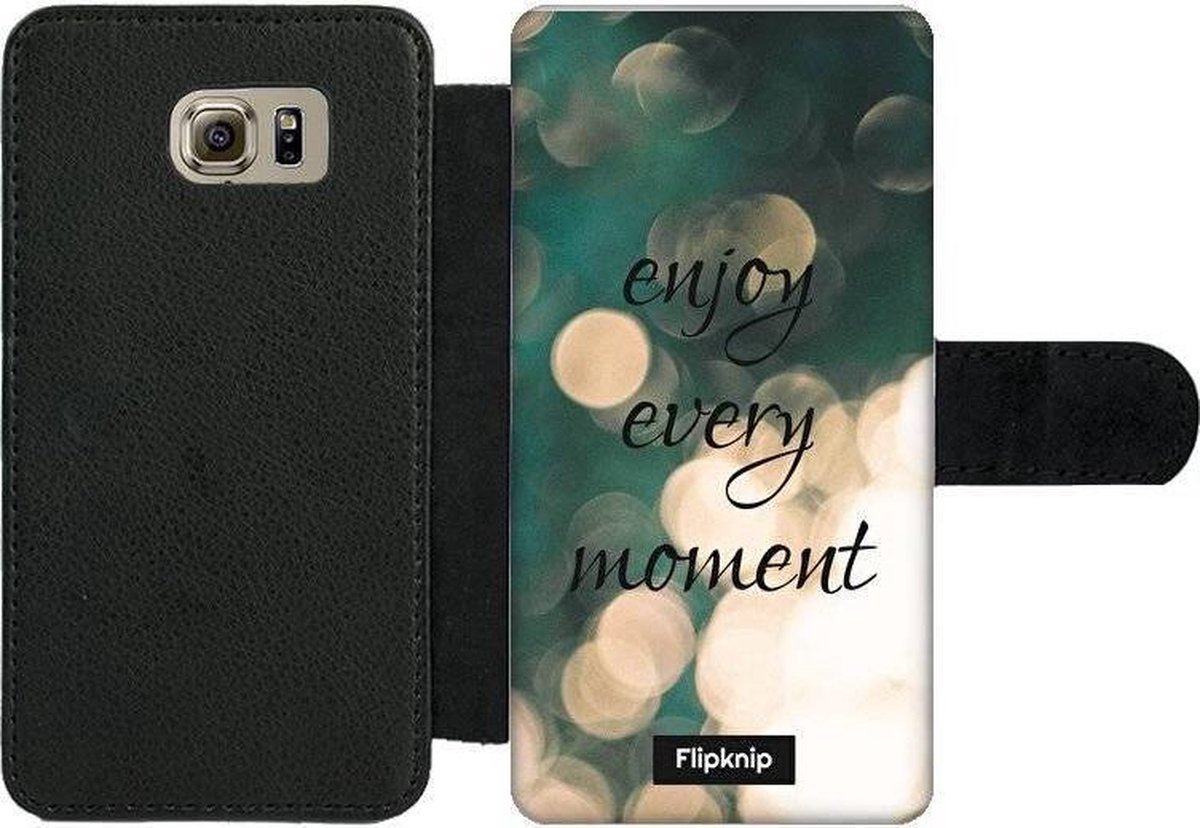 Wallet case - geschikt voor Samsung Galaxy S6 - Enjoy Every Moment
