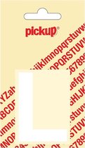Pickup plakletter Helvetica 60 mm - wit L