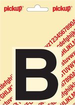Pickup plakletter Helvetica 80 mm - zwart B
