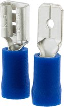 Q-Link kabelschoen – 5 x schuifstekker – 5 x contrastekker – blauw