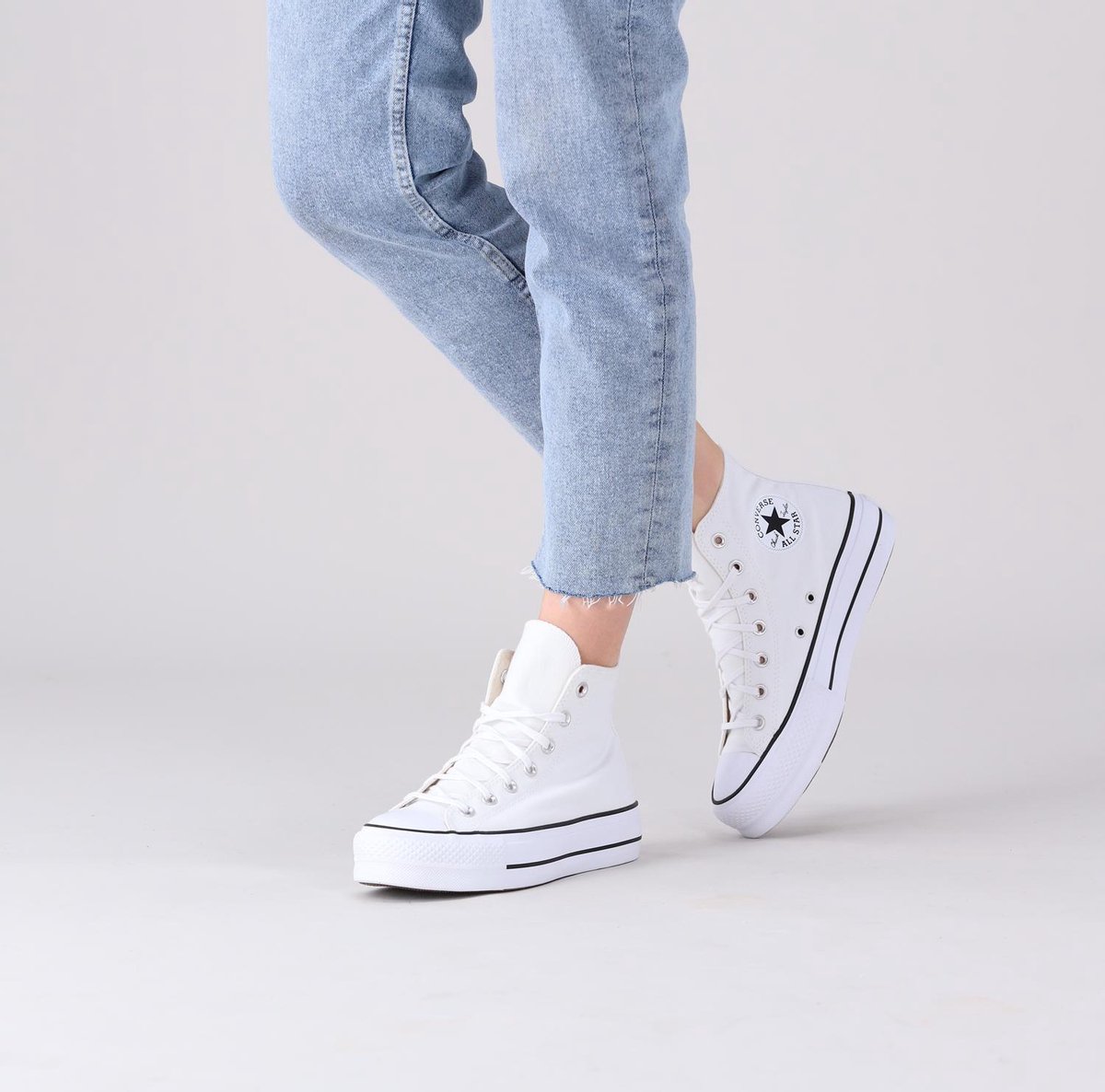 Converse Dames Hoge sneakers Chuck Taylor All Star Lift Hi - Wit - Maat  42,5 | bol.com