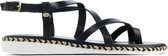 Fred de la Bretoniere Vrouwen Leren    Sandalen / Damesschoenen 170010157 - Zwart - Maat 38