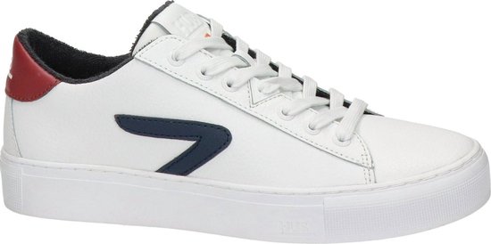 Hub heren sneaker - Wit blauw - Maat 43 | bol.com