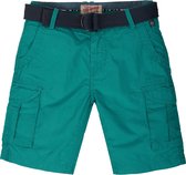 Petrol Industries - Jongens Cargoshort met riem - Groen - Maat 164