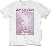 Joy Division - Space - Unknown Pleasures Gradient Heren T-shirt - L - Wit