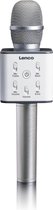 Lenco BMC-80 - Bluetooth Karaoke microfoon met ingebouwde speakers - Zilver