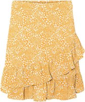 Vero Moda Rok Vmsaga Hw Frill Skirt Wvn Ga 10234335 Saffron/danna Dames Maat - 40