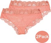 INSUA Dames Slips - 2-Pack - Roze - Maat M