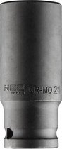 Neo Tools Krachtdop 24mm 1/2 Aansluiting Lang CrMo Staal 83mm Hoog DIN 3129 TUV M+T