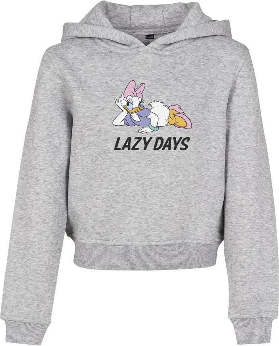 Disney Donald Duck Kinder hoodie/trui -Kids 146- Daisy Duck Lazy Cropped Grijs