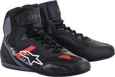 Alpinestars Faster-3 Rideknit Black Gray Bright Red - Maat 7.5