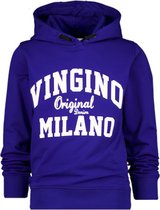 Vingino Logo Hoody Jongens Trui - Admiral Blue - Maat 164