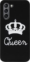 ADEL Siliconen Back Cover Softcase Hoesje Geschikt voor Samsung Galaxy S21 Plus - Queen