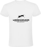 Mierenneuker Heren t-shirt | dier |dierendag | prutser| grappig | cadeau | Wit