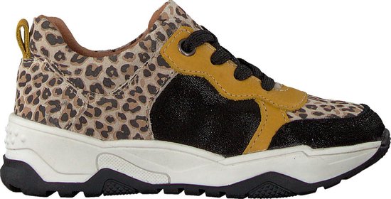 Omoda Om120501 Hoge sneakers Leren Sneaker Meisjes Zwart - Schoenen.nl