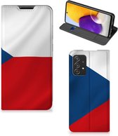 Stand Case Geschikt voor Samsung Galaxy A72 (5G/4G) Smart Cover Tsjechische Vlag