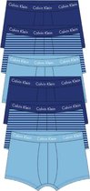 Calvin Klein 6-pack boxershorts low rise trunk - stripes/blauw