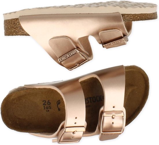 Birkenstock Slipper Filles/ Dames Taille 26/39 Arizona Kids Coupe Étroite -  Rosegold | 32 | bol.com