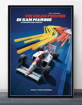 F1 Poster 4 - 20x25cm Canvas - Multi-color