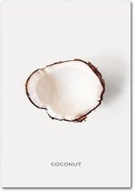 Fruit Poster Coconut - 40x60cm Canvas - Multi-color