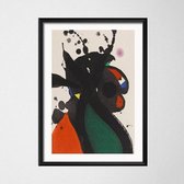 Joan Miro Modern Surrealism Poster 1 - 21x30cm Canvas - Multi-color