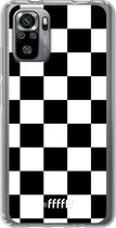 6F hoesje - geschikt voor Xiaomi Redmi Note 10S -  Transparant TPU Case - Checkered Chique #ffffff