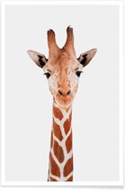 JUNIQE - Poster Giraffe -20x30 /Bruin & Wit