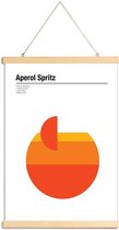 JUNIQE - Posterhanger Aperol Spritz - minimalistisch -20x30 /Oranje &