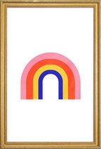 JUNIQE - Poster met houten lijst Rainbow -13x18 /Kleurrijk