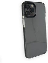iPhone 12 Mini Backcover Bumper Hoesje - Back cover - case - Apple iPhone 12 Mini - Transparant / Zwart