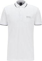 HUGO BOSS Paddy Pro regular fit - stretch heren polo korte mouw - wit (contrast) -  Maat: S