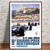 World Grand Prix Retro Poster 6 - 60x80cm Canvas - Multi-color