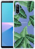 Sony Xperia 10 III Hoesje Palm Leaves Designed by Cazy