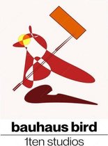 Bauhaus-Inspired Bird 1ten Studios Poster - 30x40cm Canvas - Multi-color