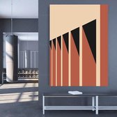 Bauhaus Poster Architecture - 15x20cm Canvas - Multi-color