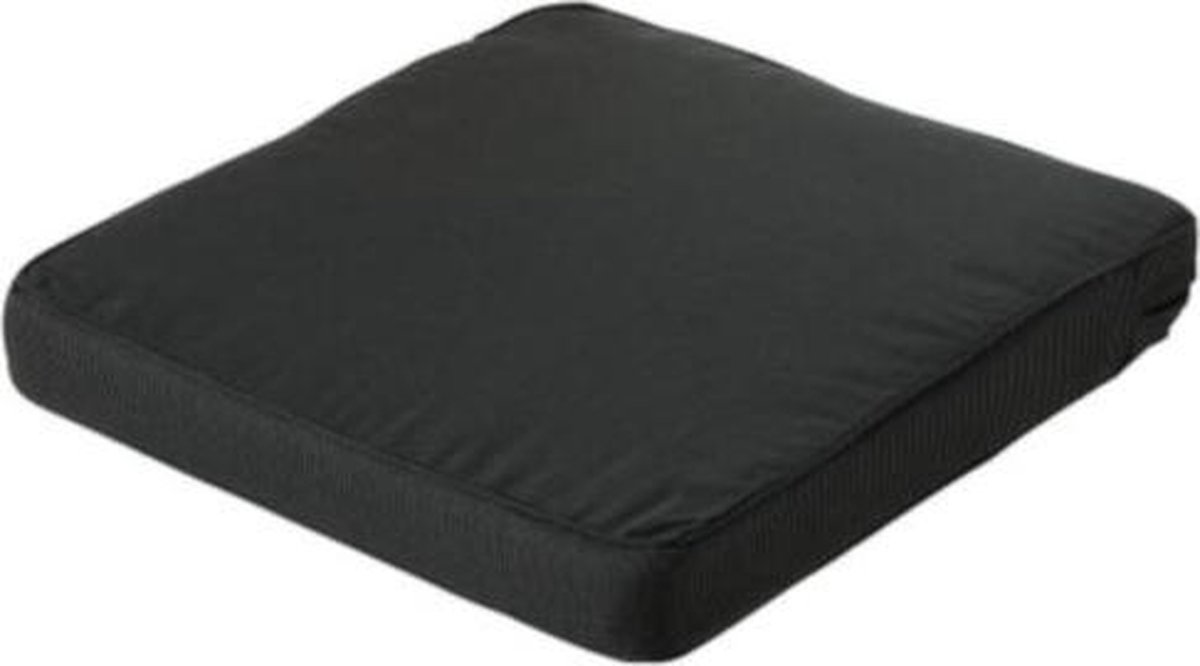 Madison loungekussen zit Rib 60x60 cm zwart